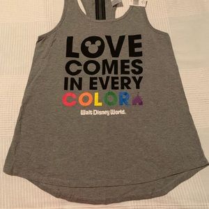 Disney World 2019 PRIDE zip back tank.